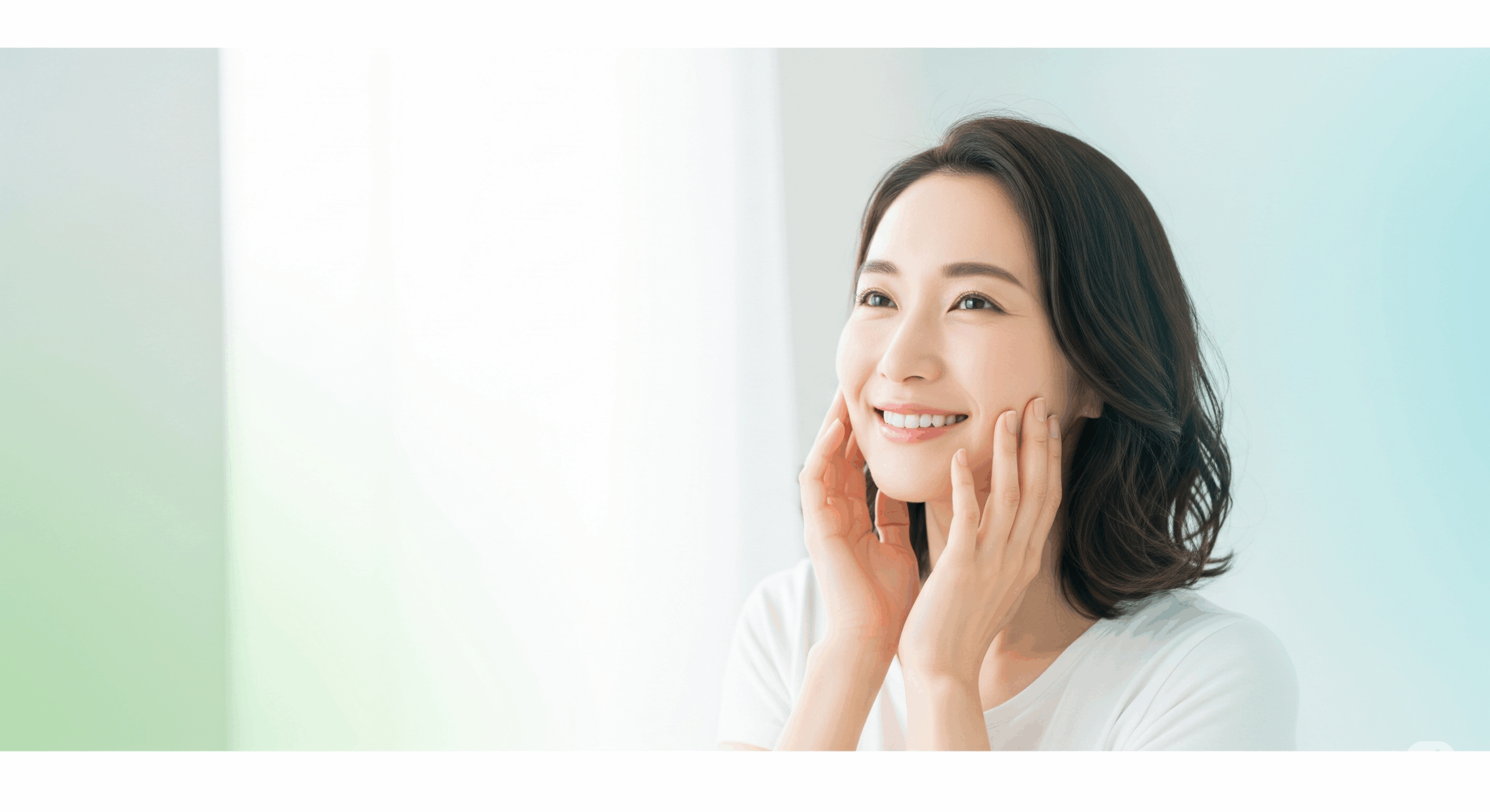 さらさら肌で自信に満ちた女性